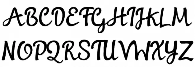 Watermelon Font UPPERCASE