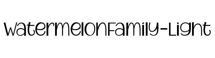 WatermelonFamily-Light  les polices de caractères gratuit tlcharger