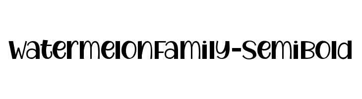 WatermelonFamily-SemiBold  les polices de caractères gratuit tlcharger