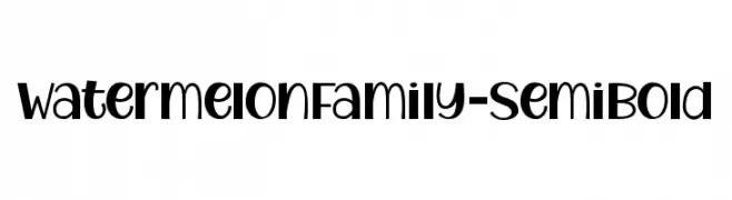 WatermelonFamily-SemiBold  Fuentes Gratis Descargar