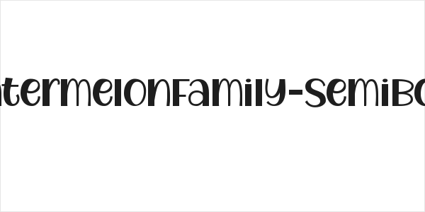 WatermelonFamily-SemiBold Logo