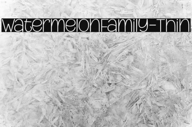 WatermelonFamily-Thin Font examples
