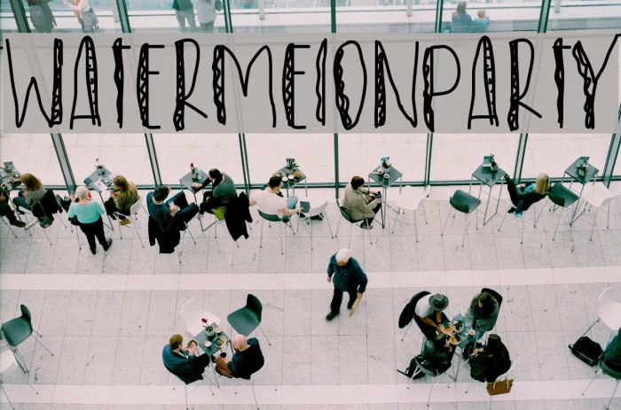 WatermelonParty Font examples