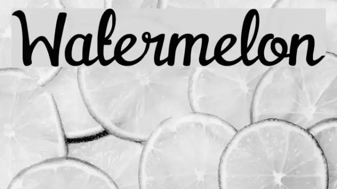 Watermelon Font examples