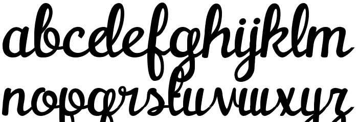 Watermelon Font LOWERCASE
