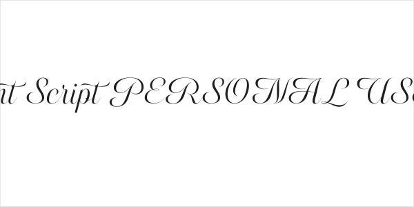 Watermint Script PERSONAL USE Regular Logo