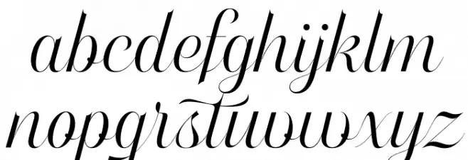 Watermint Script PERSONAL USE Regular Fonte MINÚSCULAS