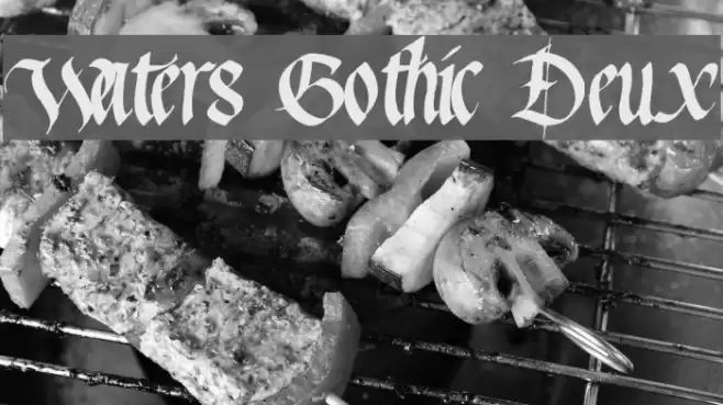 Waters Gothic Deux Font examples