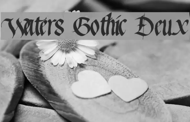 Waters Gothic Deux Font examples