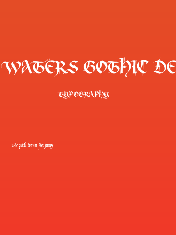 Waters Gothic Deux Poster