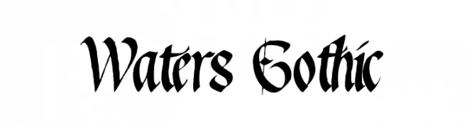 Waters Gothic  免费字体下载