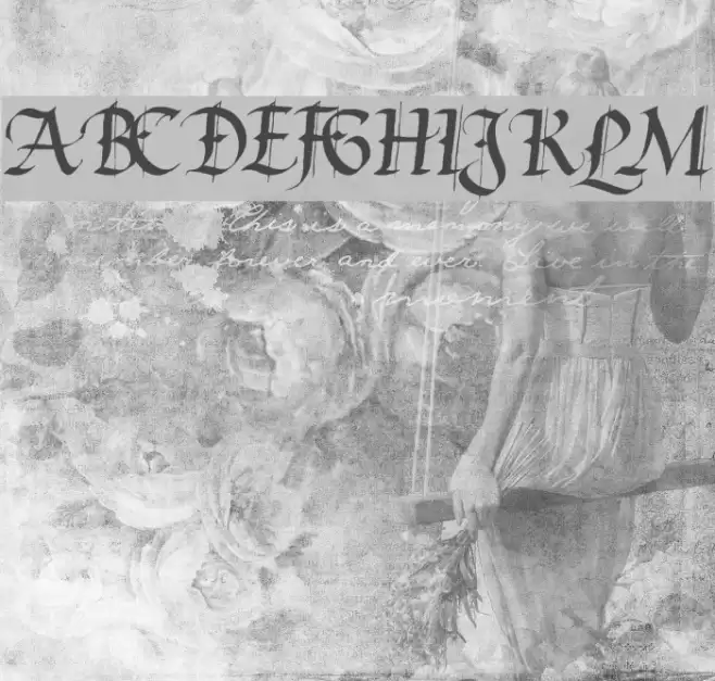 Waters Gothic Schriftart examples