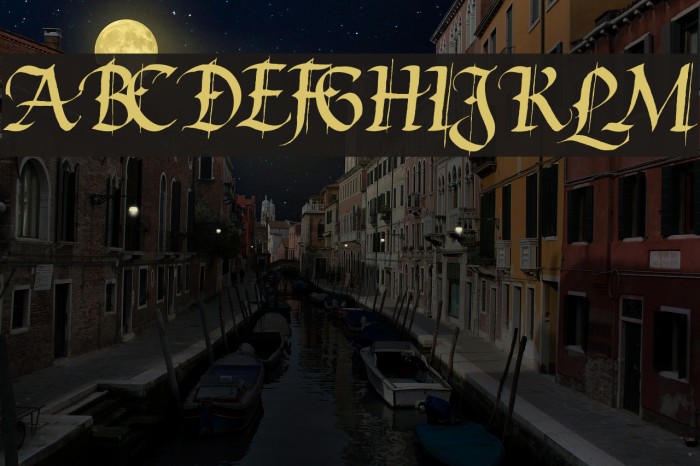 Waters Gothic Font examples