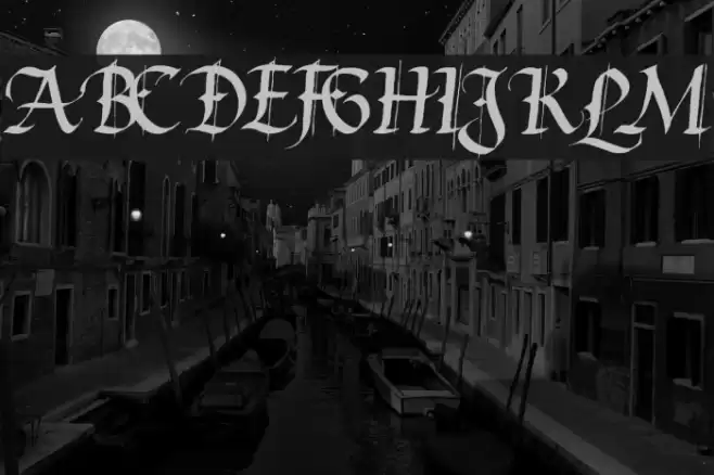 Waters Gothic Schriftart examples