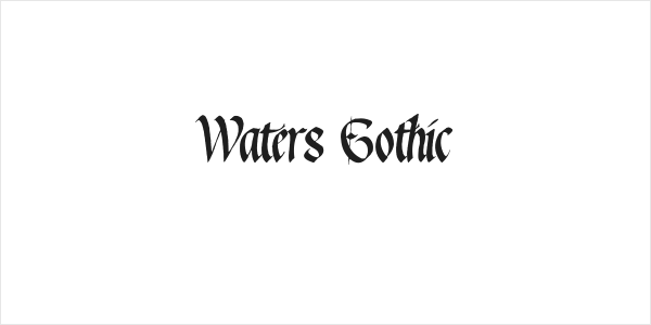 Waters Gothic Logo