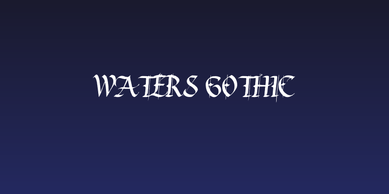 Waters Gothic Social Header