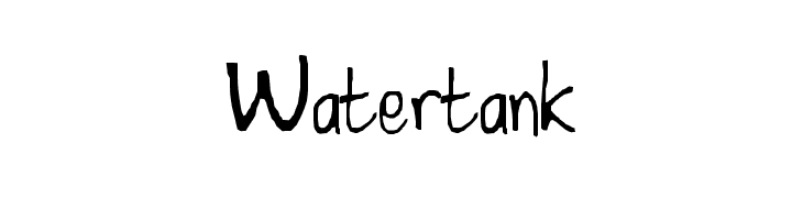 Watertank Font