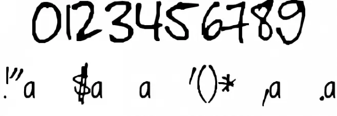 Watertank Font OTHER CHARS