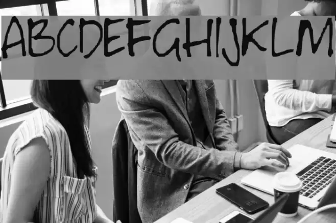 Watertank Font examples