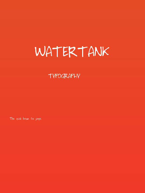 Watertank Poster