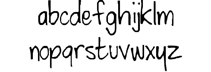 Watertank Font LOWERCASE
