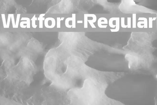 Watford-Regular Font examples