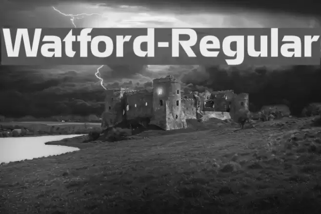Watford-Regular Font examples
