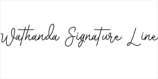 Wathanda Signature Line Logo