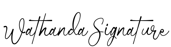 Wathanda Signature  Frei Schriftart Herunterladen