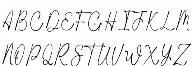 Wathanda Signature フォント 大文字