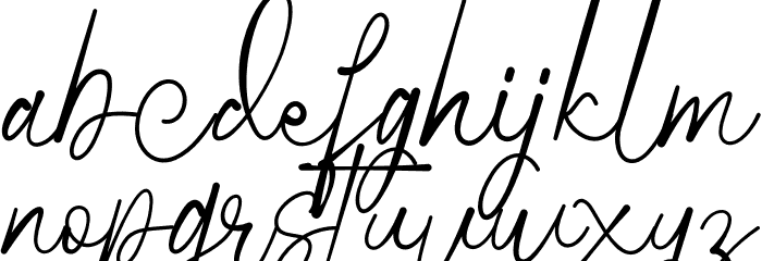 Wathanda Signature Font LOWERCASE