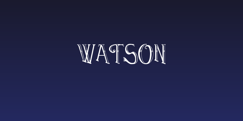 Watson Social Header