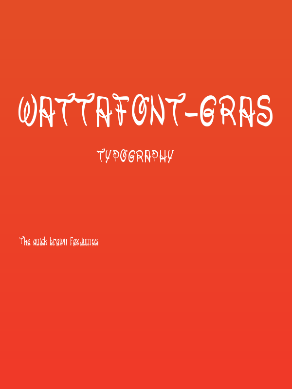 Wattafont-Gras Poster