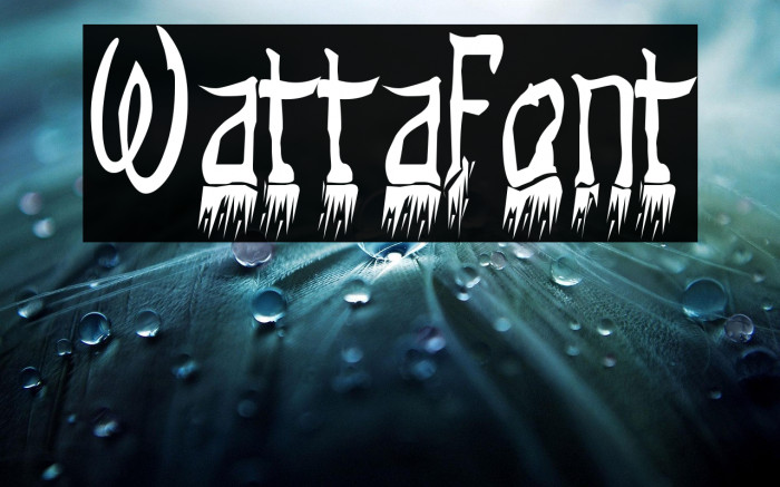 Wattafont Example 3