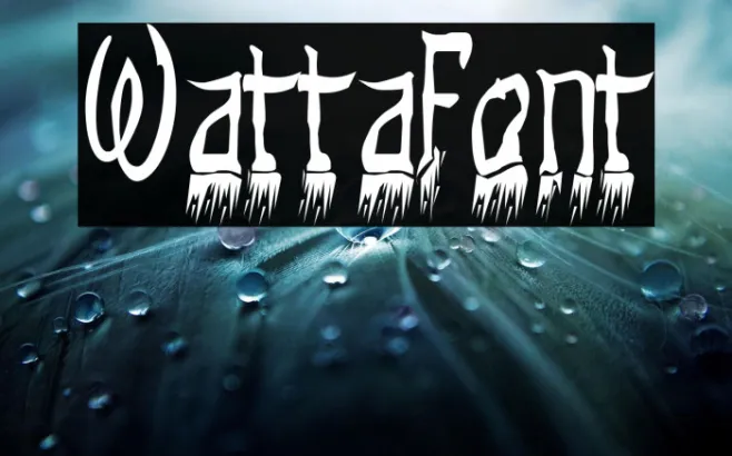 Wattafont Example 3