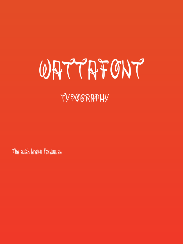 Wattafont Poster
