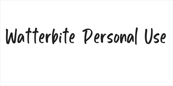 Watterbite Personal Use Logo