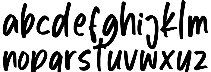 Watterbite Personal Use Font LOWERCASE