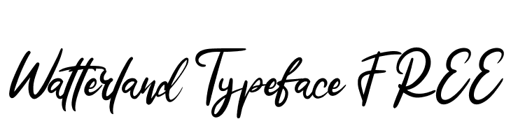 Watterland Typeface FREE  Frei Schriftart Herunterladen