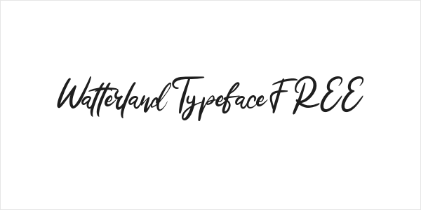 WatterlandTypefaceFREE Logo