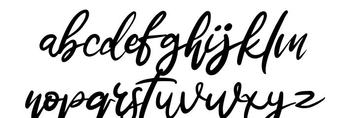 WatterlandTypefaceFREE Font LOWERCASE