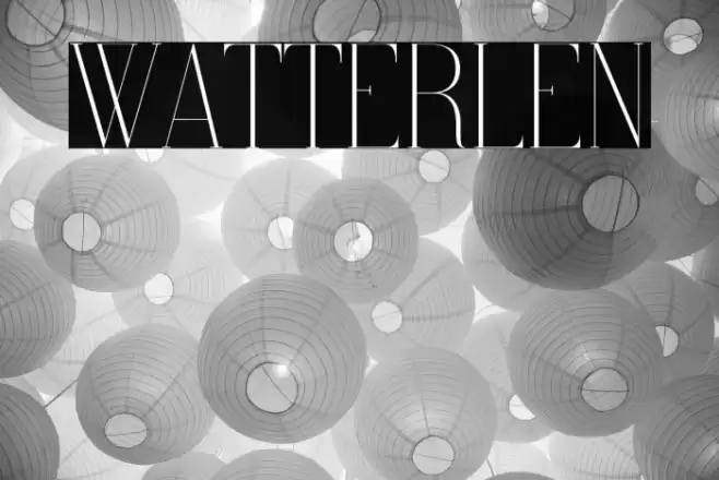 Watterlen Font examples