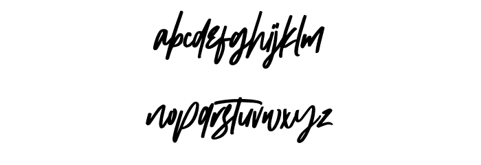 Wattermellon Font LOWERCASE