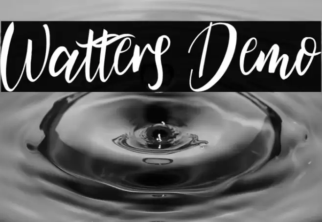 Watters Demo Font examples