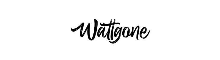 Wattgone  font caratteri gratis