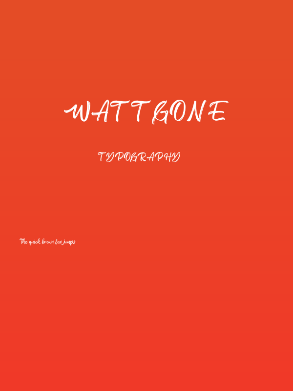 Wattgone Poster