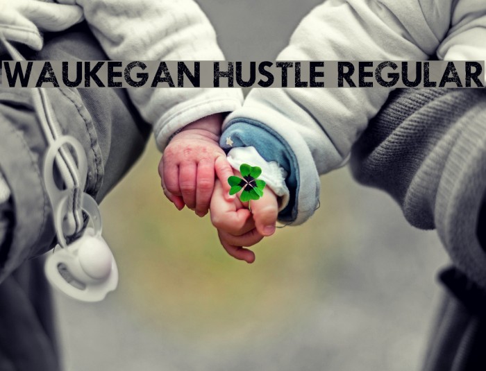Waukegan Hustle Regular Font examples
