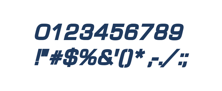 Waukegan LDO Black Oblique Other Characters