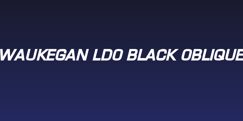 Waukegan LDO Black Oblique Social Header