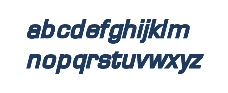 Waukegan LDO Black Oblique Lowercase